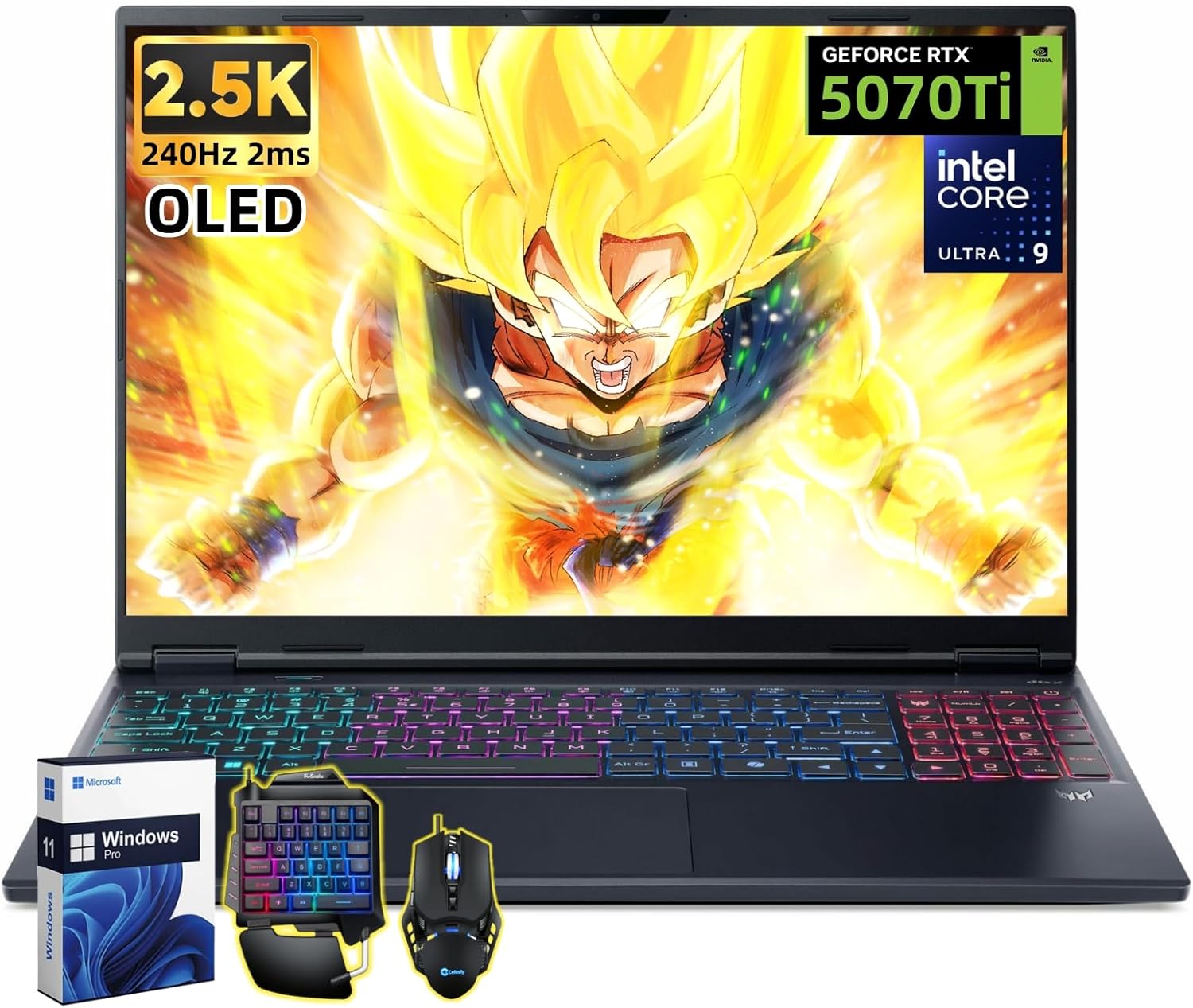 acer Predator Helios Neo 16S AI Gaming Laptop, NVIDIA RTX 5070 Ti 12GB GDDR7, 16"