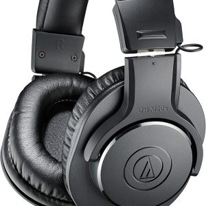 Audio-Technica ATH-M20x Professional Studio Monitor Headphones, Black