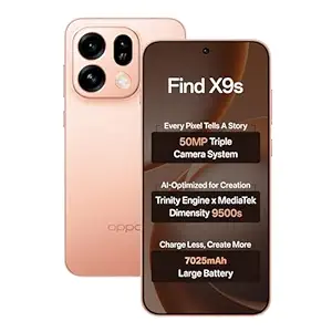 Oppo Find X9s(Sunset Orange,12+256GB) | Hasselblad Camera + 50MP Portrait